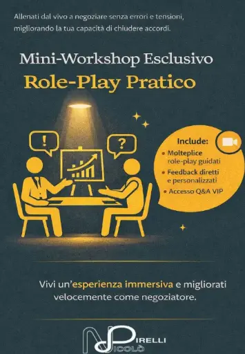 Negoziazione carriera e stipendi: #10 - Mini workshop